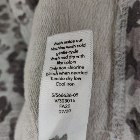 Athleta Studio to Street Splatter Sweatshirt Top Women's Size XL Gray Soft Cozy - Picture 8 of 8